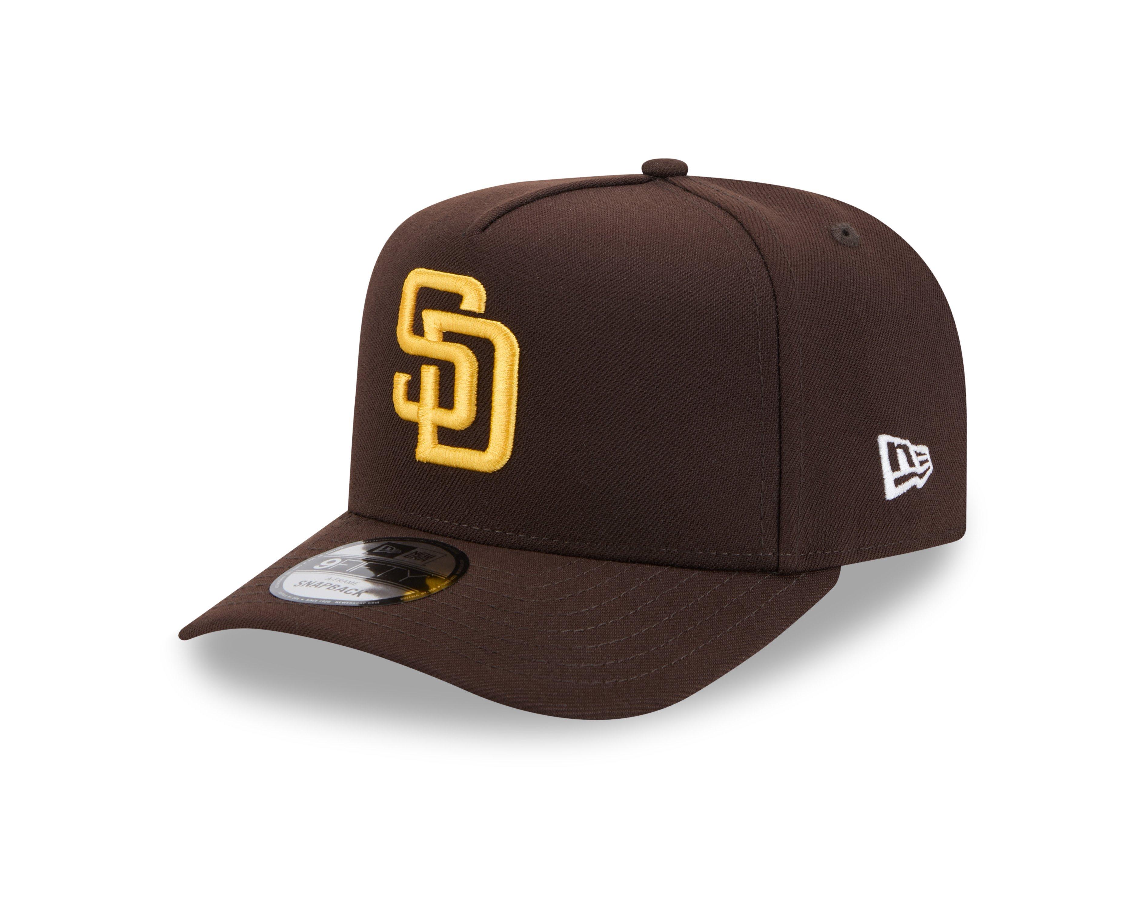 New Era San Diego Padres 9FIFTY A-Frame Snapback Hat-Brown - BROWN